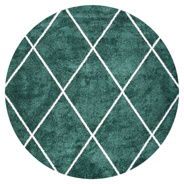 Cole Minimalist Diamond Trellis Area Rug
